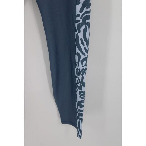 Under Armour Compression High Rise Ankle Legging Dusty Blue panel Designs M NWT - Picture 4 of 8